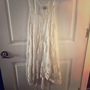 Razor back dress high low